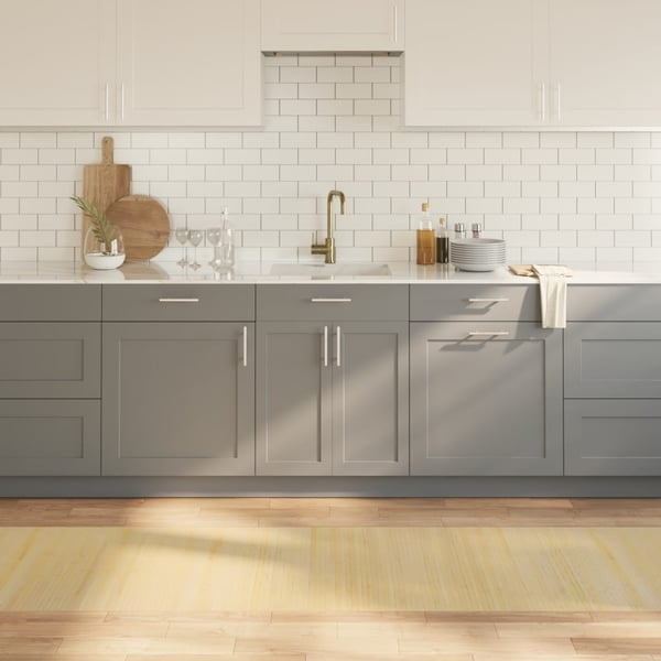 vidaXL Teppe rektangulær lys naturell 70x500 cm bambus