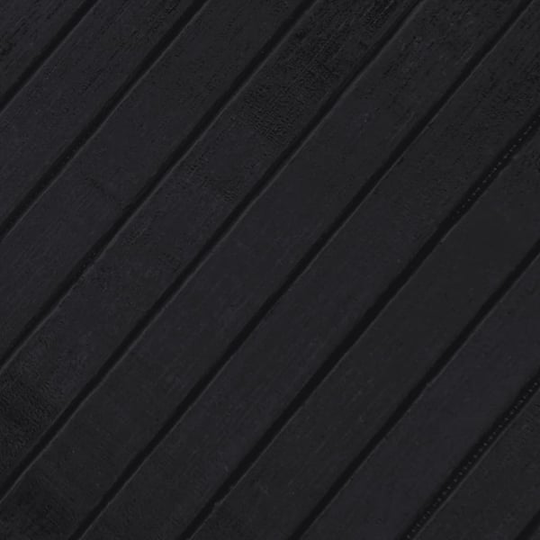 vidaXL Matta rund svart 80 cm bambu
