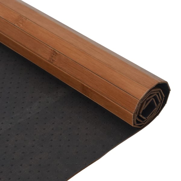 vidaXL Matto suorakaide ruskea 60x200 cm bambu