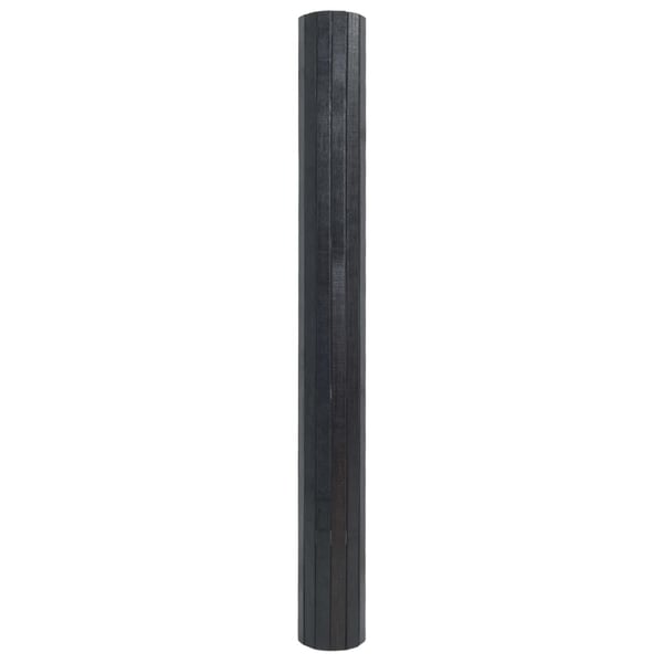 vidaXL Teppe rektangulær grå 60x100 cm bambus