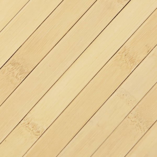vidaXL Matto suorakaide vaalea luonnollinen 60x500 cm bambu