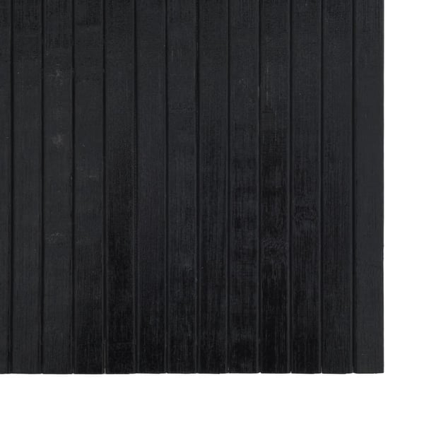 vidaXL Teppe rektangulært svart 60x300 cm bambus