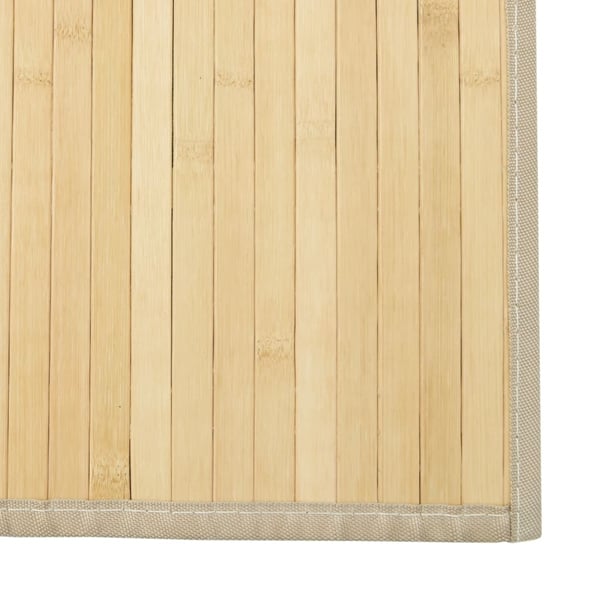 vidaXL Teppe rektangulær lys naturell 60x200 cm bambus
