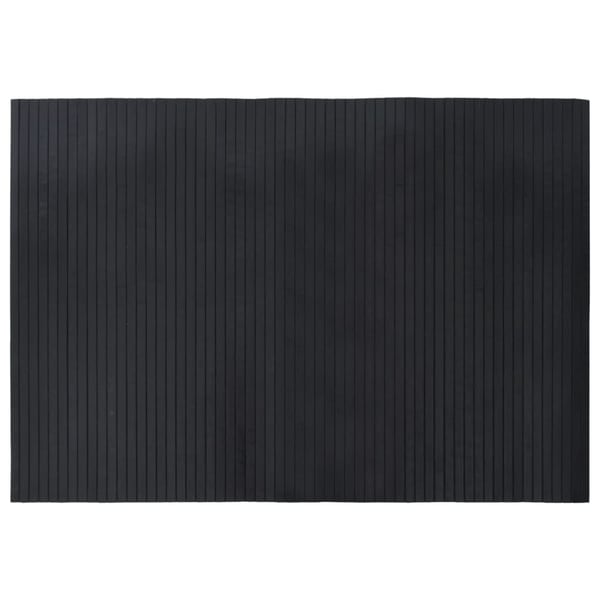 vidaXL Teppe rektangulært svart 70x100 cm bambus
