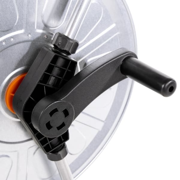 vidaXL Slangetrommelvogn for 80 m 1/2" eller 50 m 3/4" slange stål