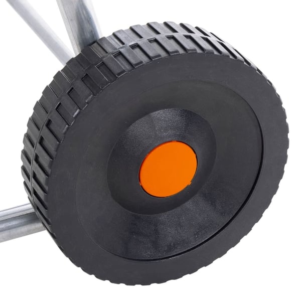 vidaXL Slangetrommelvogn for 80 m 1/2" eller 50 m 3/4" slange stål