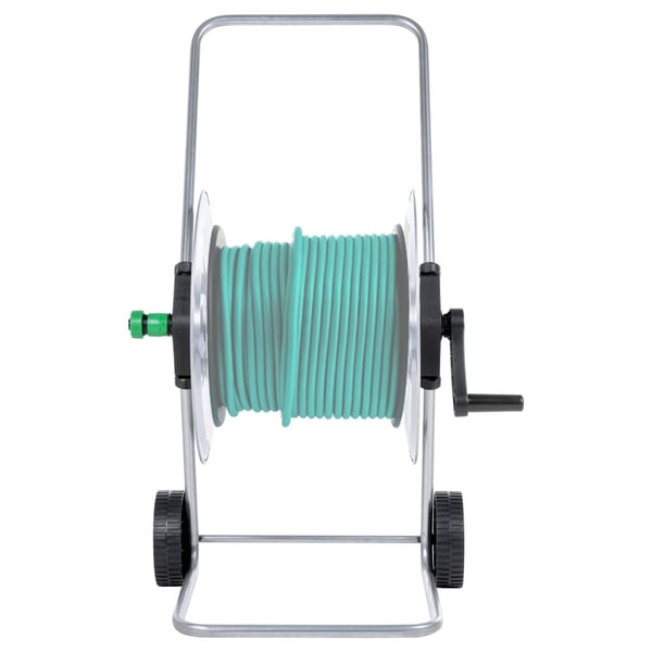 vidaXL Slangetrommelvogn for 80 m 1/2" eller 50 m 3/4" slange stål