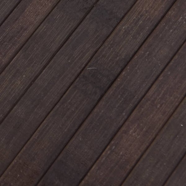 vidaXL Matta rektangulär mörkbrun 60x100 cm bambu