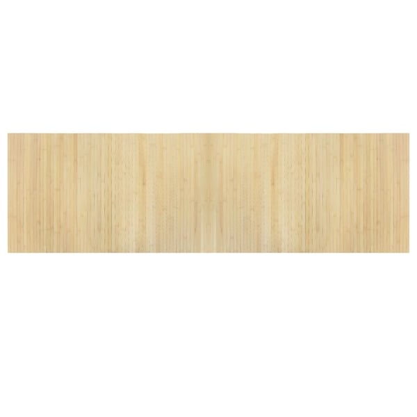 vidaXL Matta rektangulär ljus naturlig 60x200 cm bambu