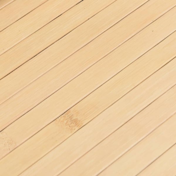 vidaXL Matto suorakaide vaalea luonnollinen 80x300 cm bambu