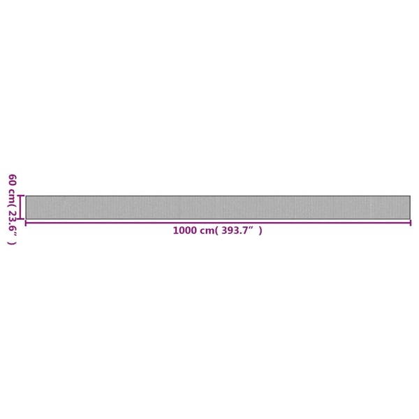vidaXL Matto suorakaide ruskea 60x1000 cm bambu