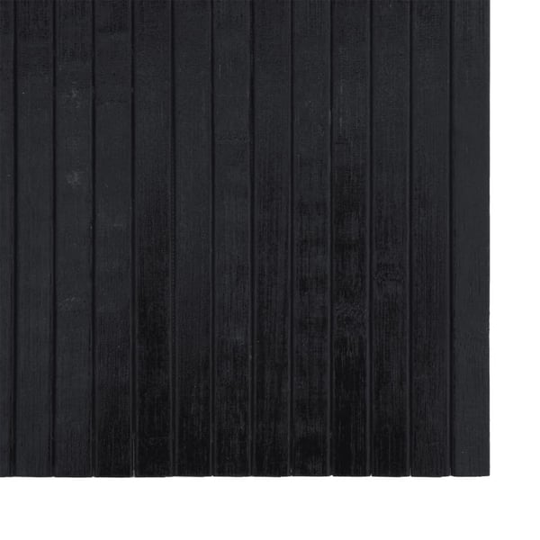 vidaXL Matto suorakaide musta 70x400 cm bambu
