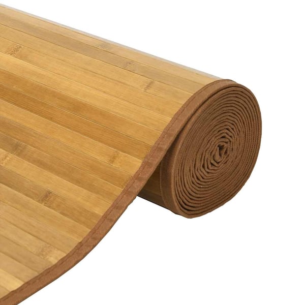 vidaXL Matto suorakaide luonnollinen 80x300 cm bambu
