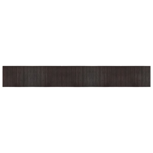 vidaXL Matta rektangulär mörkbrun 70x500 cm bambu
