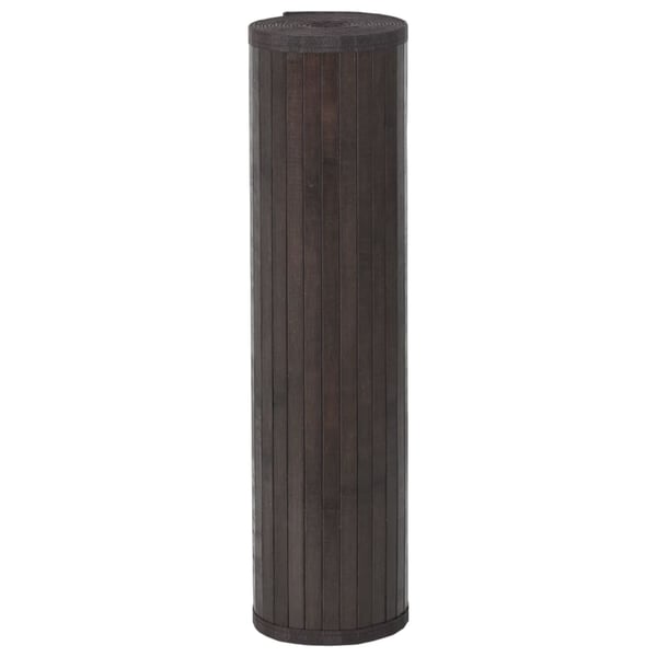 vidaXL Matto suorakaide tummanruskea 60x500 cm bambu