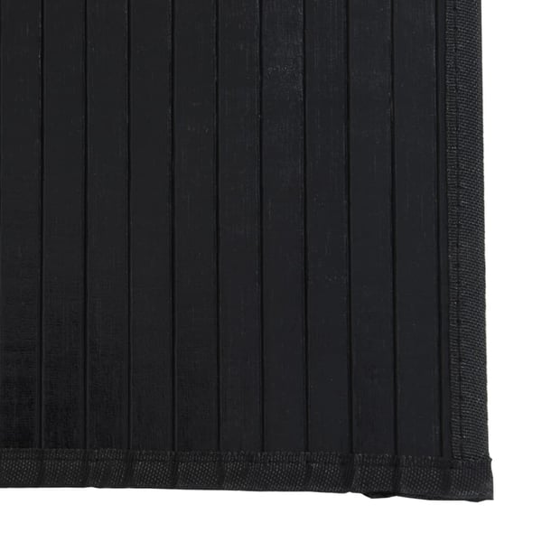 vidaXL Matto suorakaide musta 70x400 cm bambu