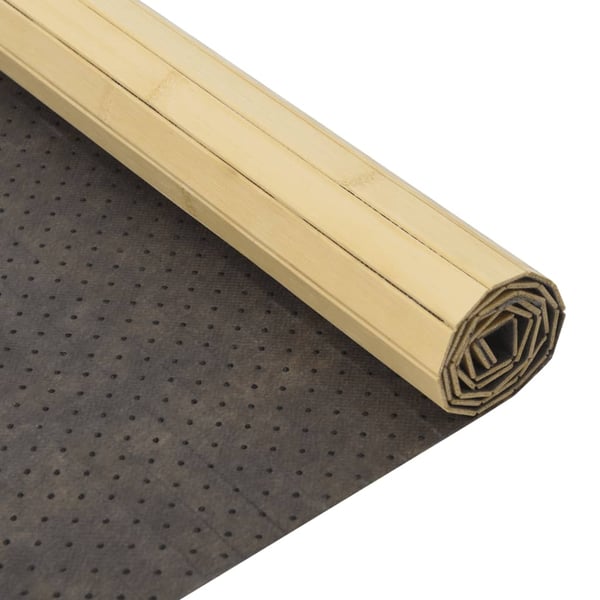 vidaXL Matto suorakaide vaalea luonnollinen 100x300 cm bambu
