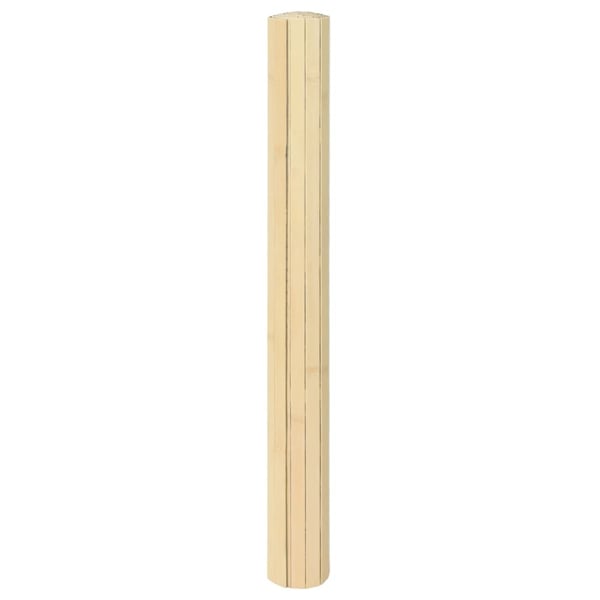 vidaXL Matto suorakaide vaalea luonnollinen 100x300 cm bambu