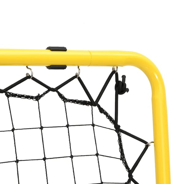 vidaXL dobbeltsidet rebounder stål justerbart gul og sort