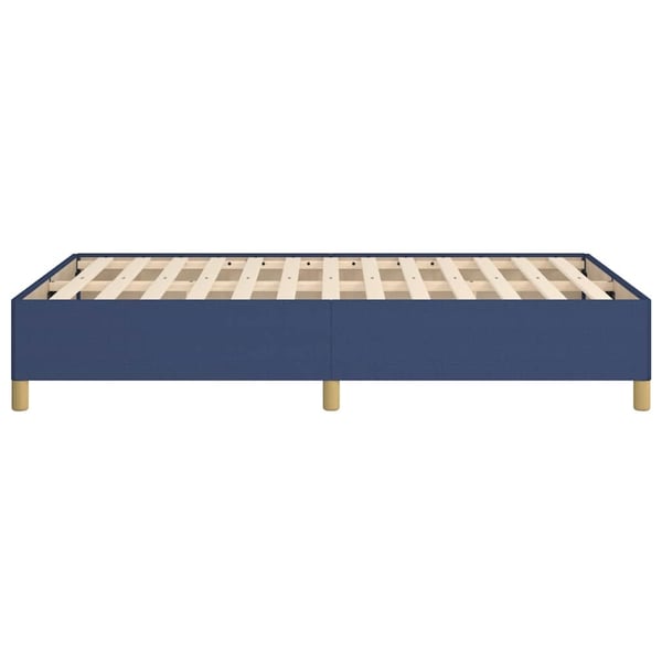 vidaXL sengeramme uden madras 120x190 cm stof blå