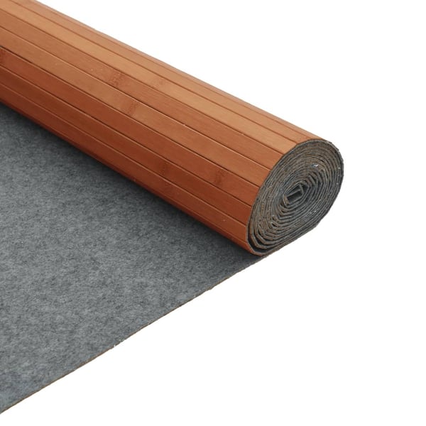 vidaXL Matta rektangulär brun 80x300 cm bambu