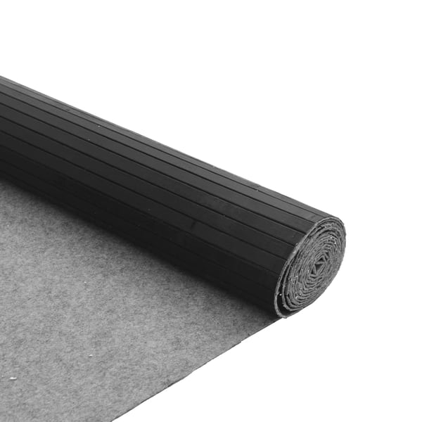 vidaXL Matto suorakaide harmaa 80x500 cm bambu