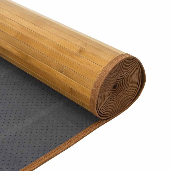 vidaXL Matto suorakaide luonnollinen 100x400 cm bambu