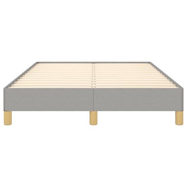 vidaXL sengeramme uden madras 120x190 cm stof enkeltseng lysegrå