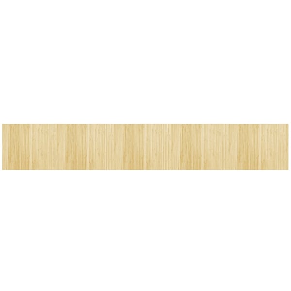 vidaXL Teppe rektangulær lys naturell 80x500 cm bambus