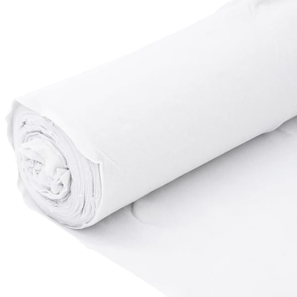 vidaXL ukrudtsdug 1x10 m polyesterfibre hvid