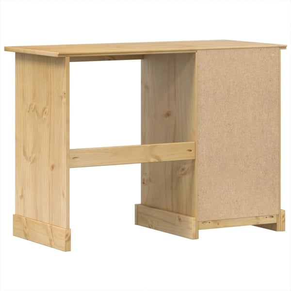 vidaXL Sminkebord Corona 104x47x75 cm heltre furu