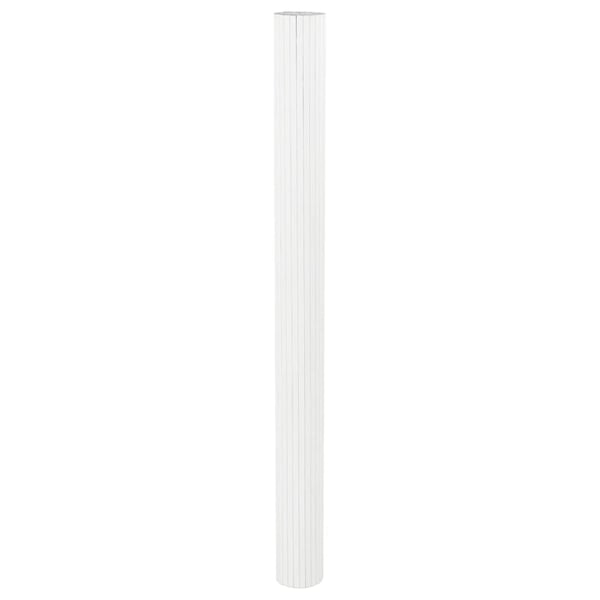 vidaXL Romdeler hvit bredde 400 cm høyde 165 cm bambus