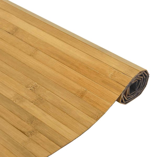 vidaXL Teppe rektangulær naturell 100x300 cm bambus