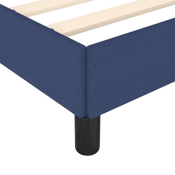 vidaXL sengeramme uden madras 120x190 cm stof blå