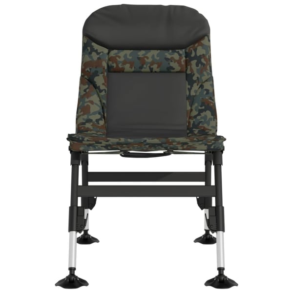 vidaXL fiskestol med justerbare ben foldbar camouflage