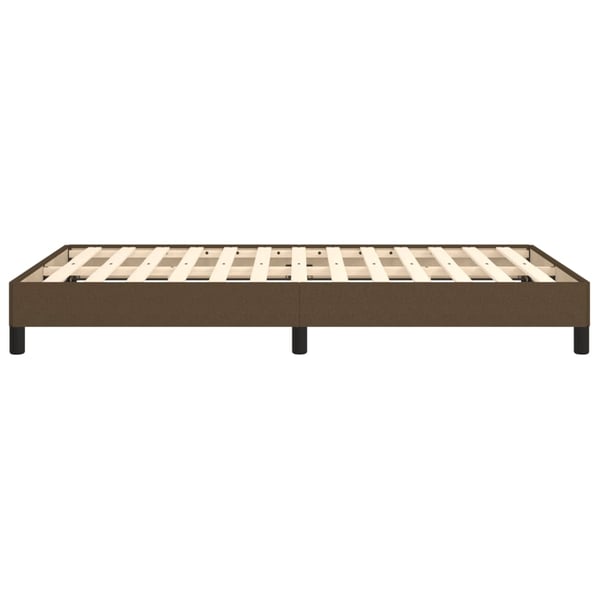 vidaXL sengeramme uden madras 120x190 cm stof mørkebrun