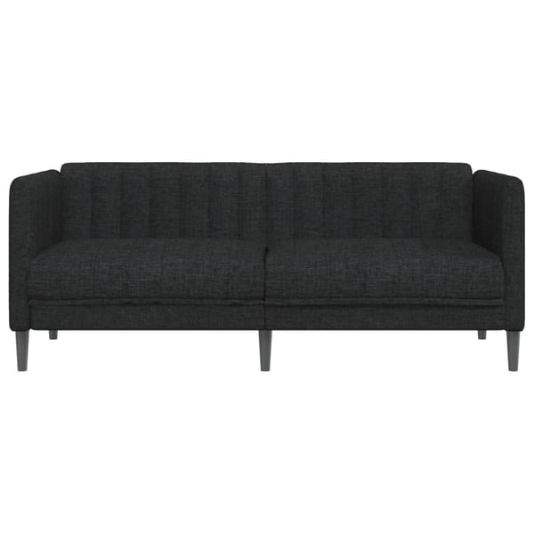 vidaXL 2-personers sofa stof sort