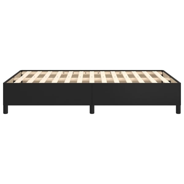 vidaXL sengeramme uden madras 120x190 cm kunstlæder enkeltseng sort