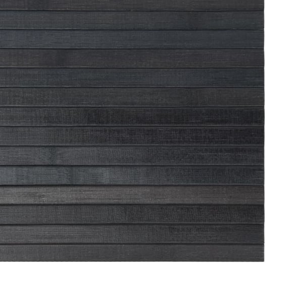 vidaXL Teppe rektangulær grå 100x100 cm bambus