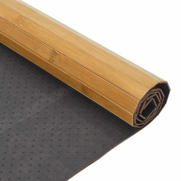 vidaXL Teppe rektangulær naturell 100x100 cm bambus