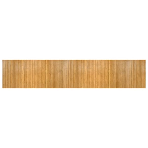 vidaXL Matto suorakaide luonnollinen 100x500 cm bambu