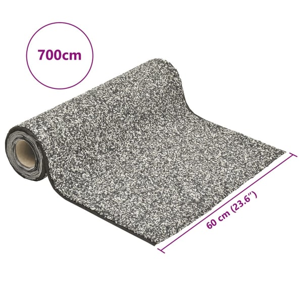vidaXL Soravuoraus harmaa 700x60 cm
