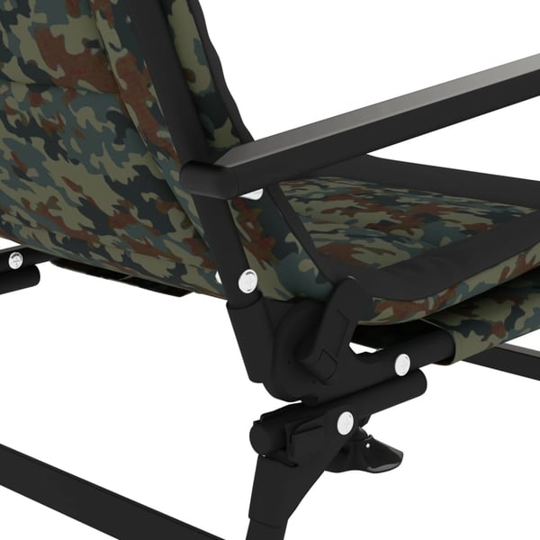 vidaXL fiskestol med armlæn foldbar camouflage
