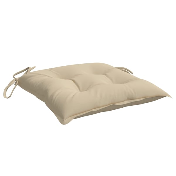 vidaXL pallehynder 6 stk. 50x50x7 cm oxfordstof beige