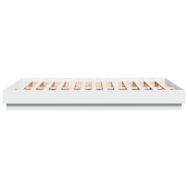 vidaXL Sengeramme hvit 150x200 cm konstruert tre
