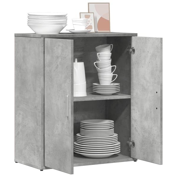 vidaXL Skjenk grå 60x31x70 cm konstruert tre
