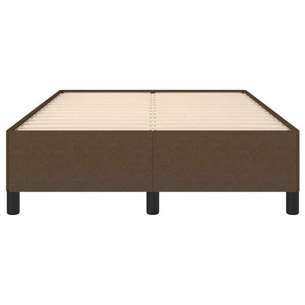 vidaXL sengeramme uden madras 120x190 cm stof mørkebrun