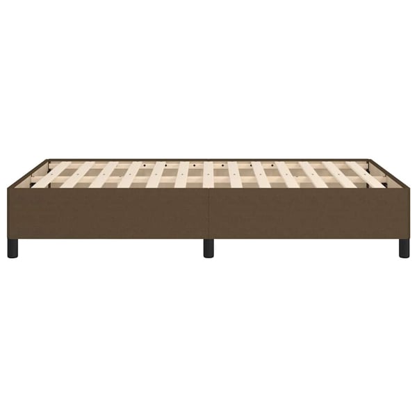 vidaXL sengeramme uden madras 120x190 cm stof mørkebrun