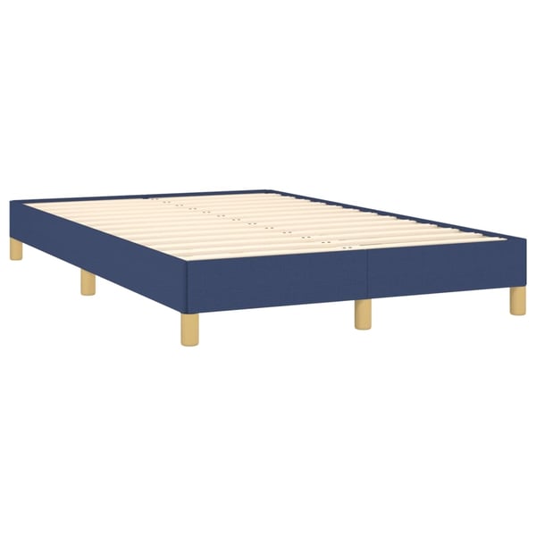vidaXL sengeramme uden madras 120x190 cm stof blå