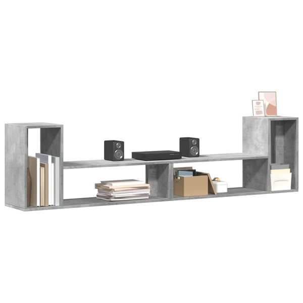 vidaXL TV-benker 2 stk betonggrå 100x30x50 cm konstruert tre